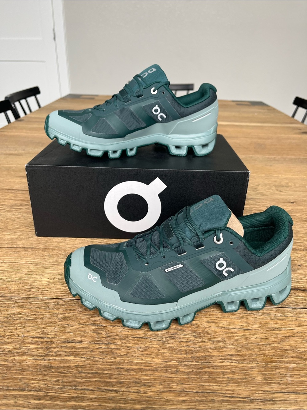 Size 7.5W On Cloud Cloudventure Waterproof Juniper / Sea 22.99616 - Picture 2 of 10